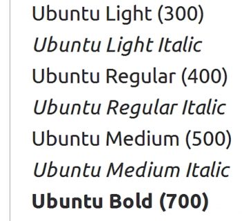 font-face