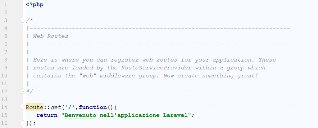 laravel rotte