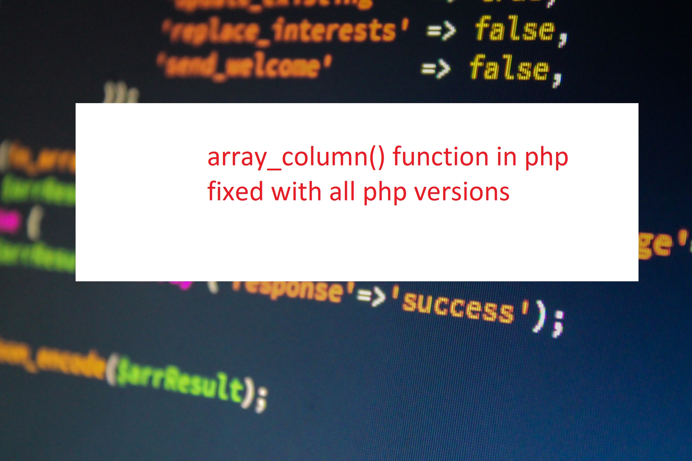 Vediamo insieme la funzione array_column in PHP