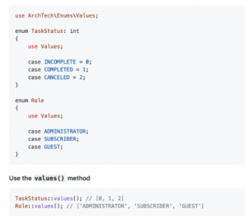 Enum php